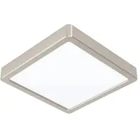 Eglo Plafonnier carré Fueva 5 21 cm en acier inoxydable