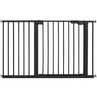 BabyDan Premier Safety Gate Extra Wide Black 119.3-125.6 cm