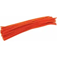 Colorations - Fil chenille orange, 100pcs.