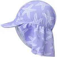 Swim Essentials Filles, Chapeau, Chapeau de soleil UV 12 ans Lila Sea Star, Violet