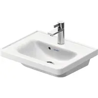 Duravit Lavabo pour meuble D-NEO 500x400mm, sans trop-plein blanc 1 trou de robinetterie (400 mm, 500 mm)