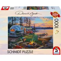 Schmidt Darrell Bush : Camping idyllique au bord du lac (1000 pièces)