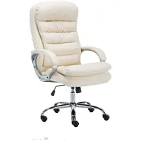 Lomadox Chaise de bureau "BIG" Vancouver crème