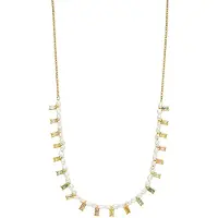 Purelei Chaîne 'Colorful Coral' bleu clair / or / rose / blanc perle