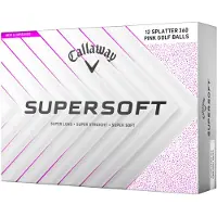 Callaway Supersoft 2025 White Splatter 360 Pink Balles de golf
