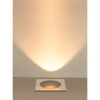 SLV 1007242 DASAR XL, luminaire encastré au sol rond en acier inoxydable, IP67, 3000 K, avec driver (2790 lm, IP65)