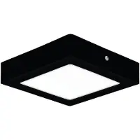 Eglo Leuchten Luminaire Eglo, plafonnier LED LB25 Fueva Pro CCT 170 x 170 mm, noir