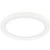 Briloner Plafonnier LED Slim Ø19 cm ? plat, 12W, 1400 lm, blanc neutre, rétroéclairage, blanc
