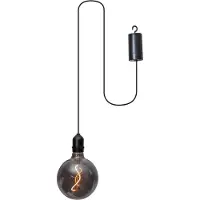 Eglo 900209 VIGNANELLO LED Lampe à suspendre d'extérieur 0,06W Ø125mm noir-transparent blanc chaud IP44