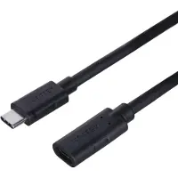 UNITEK USB USB-C - USB-C cable, 1 m black (C14086BK-1M) (1 m, USB 3.2 Gen 2, 100 W)
