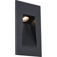 QAZQA Applique Murale Encastrée Moderne Noire 7cm incl. LED IP65 - Trem