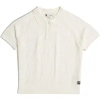 G-Star Polo En Maille Léger Pointelle - Blanc - Femmes