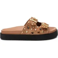 Carmela pour femme. 16240101-CAMEL Sandales en cuir 162401 marron (37), 1 à 3 cm, Aucun, Casuel