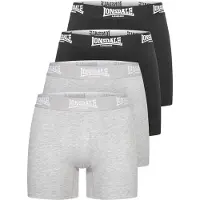 Lonsdale Boxers gris chiné / noir / blanc