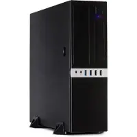 Inter-Tech IT-503, Mini tour, PC, noir, micro ATX, Mini-ITX, métal, bureau à domicile
