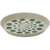 Koziol Frühstücks- & Dessertteller Connect Monstera 4 Stück, Assiettes, Vert