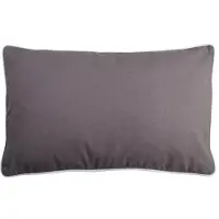 Stof - Coussin - Taille 30x50 cm - 100% Coton - Couleur Gris Perle - Modèle Duo - Épaisseur Idéale - Confortable et Élégant - Agréable au Toucher
