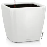 Lechuza Jardinière Quadro 28 LS ALL-IN-ONE Blanc brillant 16140