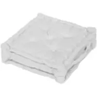 Soleil D Ocre Coussins Panama femme - Blanc - 50x50 cm