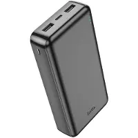 Hoco Išorinė baterija Power Bank J100A 2xUSB-A 20000mAh juodas (20000 mAh, 10 W, 74 Wh), Chargeur de secours, Noir