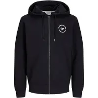 Jack & Jones Simon Full Zip Sweatshirt Noir M Homme