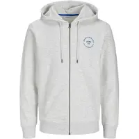 Jack & Jones Simon Full Zip Sweatshirt Gris S Homme