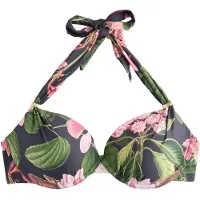 Next Hauts de bikini 'Kew' bleu marine / vert gazon / rose
