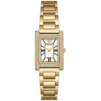 Emporio Armani Montre à affichage analogique or / transparent / blanc cassé
