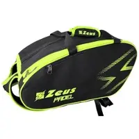 Zeus Padel Bag Raquette de padel Sac noir jaune fluo
