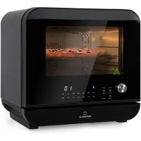 Klarstein Friteuse Sans Huile avec Fonction Maintien au Chaud, Friteuse Air Chaud Air Fryer XL 2450W, Mini Friteuse Electrique Sans Huile, Airfryer 18L à Chauffage Rapide, Minuterie, 10 Programmes