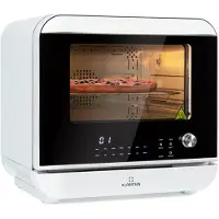 Klarstein Friteuse Sans Huile avec Fonction Maintien au Chaud, Friteuse Air Chaud Air Fryer XL 2450W, Mini Friteuse Electrique Sans Huile, Airfryer 18L à Chauffage Rapide, Minuterie, 10 Programmes
