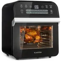 Klarstein AeroVital Cube Friteuse à air chaud 1600W 12L 16 programmes - noire