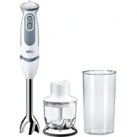 Braun MultiQuick 9 MultiQuick 5 Vario MQ 5220 WH 0,6 L Mélangeur par immersion Gris, Acier inoxydable, Blanc 1000 W