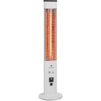 Blumfeldt Klarstein Chauffage Electrique à Infrarouge, Chauffage de Jardin de 1200W, Chauffage Interieur et Exterieur Terrasse IP65, Protection Basculement, Télécommande, Chauffage d'Appoint Sans CO2