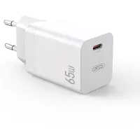 XO Chargeur mural Chargeur de téléphone portable 65W GaN Quick Charger Chargeur rapide blanc sans câble
