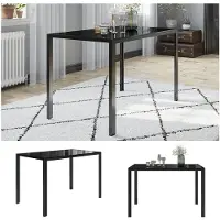 Vicco Table à manger Grand Noir 120x70cm, Model 40744