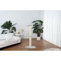 HOME DELUXE - Poteau à griffer NEVA - Couleur : gris, dimensions : 101 x 49 x 49 cm, matériau : polyester, sisal, structure : MDF I Arbre à chat Poteau à griffer Tronc à griffer
