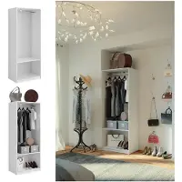 Vicco Armoire à vêtements Elmo Blanc 80x200cm, Model 50199