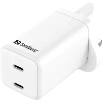 Sandberg 441-62 chargeur d'appareils mobiles Ordinateur portable, Smartphone, Tablette Blanc Secteur Intérieure