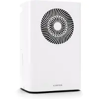 Klarstein CircleDry 12L Déshumidificateur Smart, Wi-Fi, Silencieux 38dB, Minuterie 24h, Drainage Continu, Contrôle Humidité, Portable, Pour Maison & Bureau Jusqu'à 30m², Blanc
