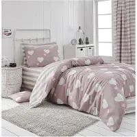 L'essentiel Maison , Begonvilla- EPF2441, poussiéreux, rose, couettes, 65 % coton / 35 % polyester