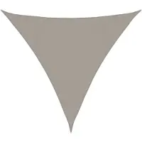 vidaXL Voile d'ombrage 160 g/m² triangulaire gris clair 4x4x4 m PEHD
