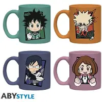 Abystyle My hero Academia GiftSet Tazze 4PZ: Chibi, Tasse, Multicolore