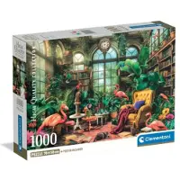 Clementoni , le Puzzle européen Made in Italie Puzzle La Bibliothèque De La Serre - 1000 pièces