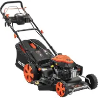 FUXTEC Tondeuse à essence 4 en 1 FX-RM5396es-PRO - 196cc | 53cm | 42Kg | Démarrage électrique | Autopropulsion | 70L | Fonction mulching | 4-Tackt | Ejection latérale
