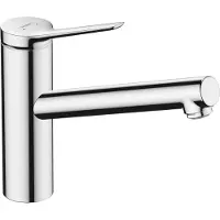 Hansgrohe Zesis M33, mitigeur monocommande pour cuisine 150, basse pression, chauffe-eau ouvert, 1 jet, chrome, 1 pièce.