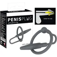 Penisplug You2Toys - Plug pénien - anneau pour gland en silicone avec dilatateur conique (gris)