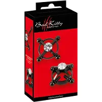 Bad Kitty - Bijou seins strassé, noir