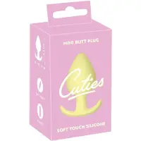 Cuties Plug anal Mini en silicone - butt plug (jaune, 3,1 cm)