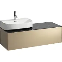 Laufen Tiroir Sonar en cours d'utilisation, 1 tiroir, adapté au lavabo H816341, H816342, découpe à gauche pour le lavabo, H4054520341401